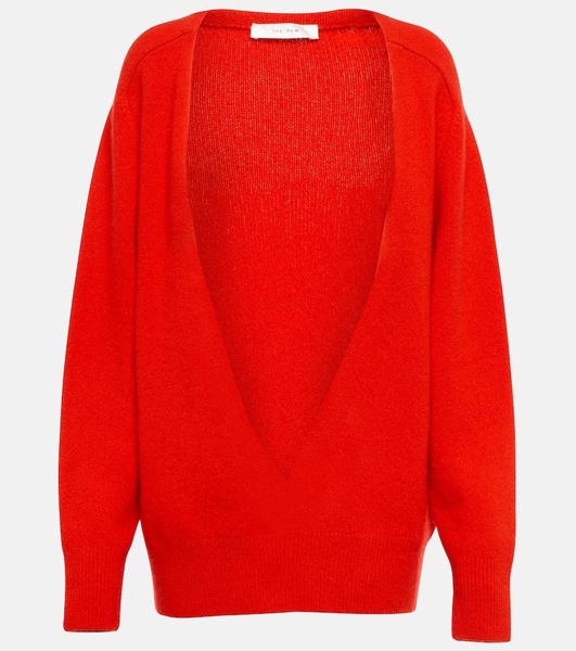 Chevro cutout cashmere sweater