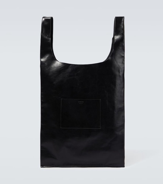 Leather tote