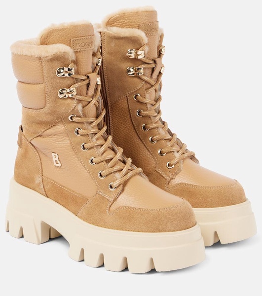 Sapporo 2 shearling-lined leather combat boots