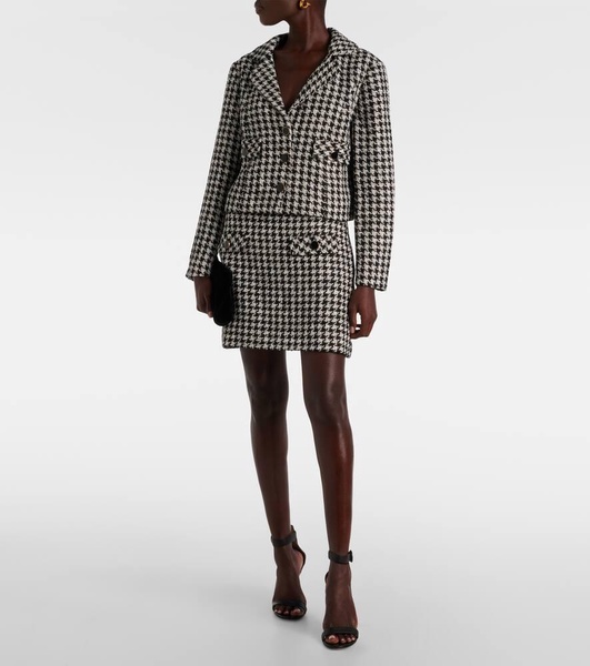 Houndstooth miniskirt