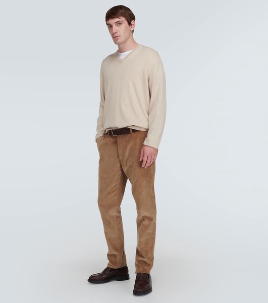 Pantaflat cotton corduroy slim pants