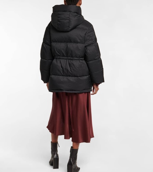 Black Hooded Down Jacket