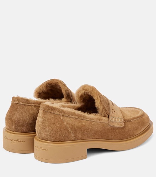 Harris suede penny loafers