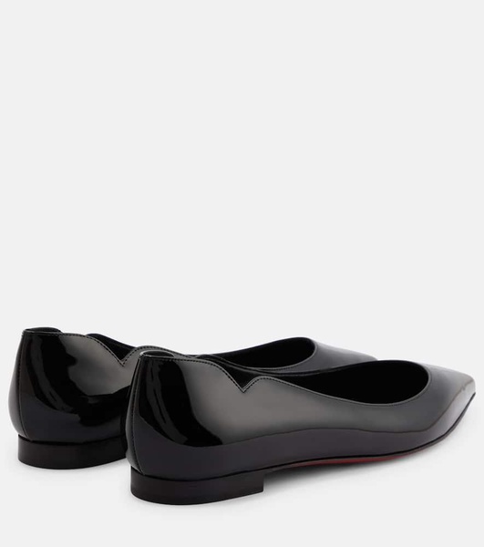 Hot Chick leather ballet flats