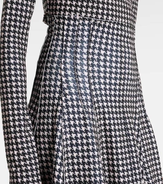 Grace houndstooth maxi skirt