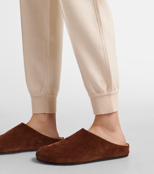 Viera cotton, silk, and cashmere sweatpants