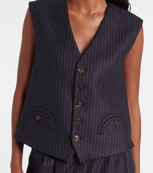 Lady Maud wool and cashmere vest