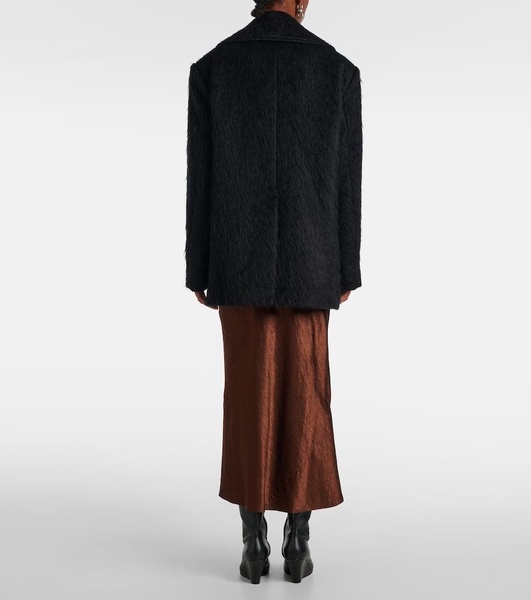 Opeala wool and mohair-blend coat