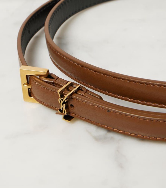 Cassandre extra-slim leather belt