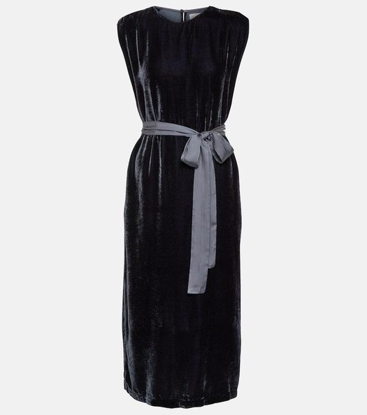 Kandace velvet midi dress