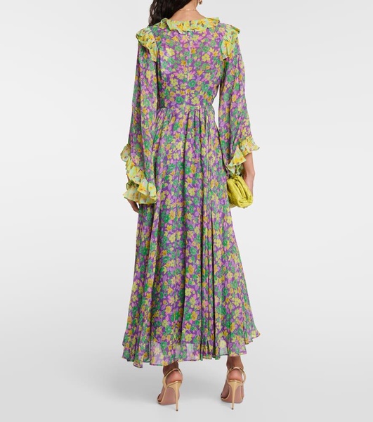 Dylan floral crepe midi dress