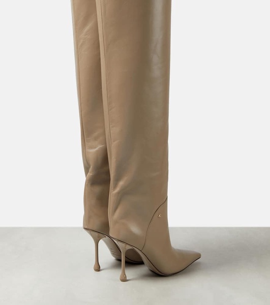 Cycas 95 leather over-the-knee boots