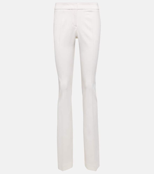 Mid-rise slim pants