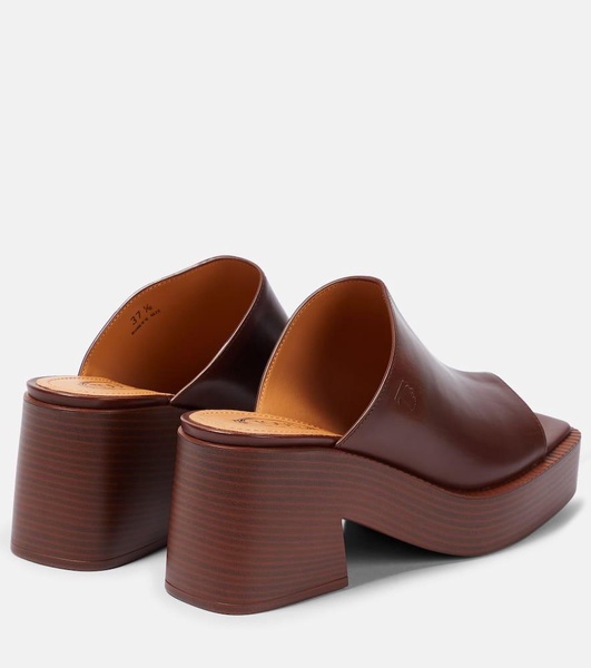 Leather mules