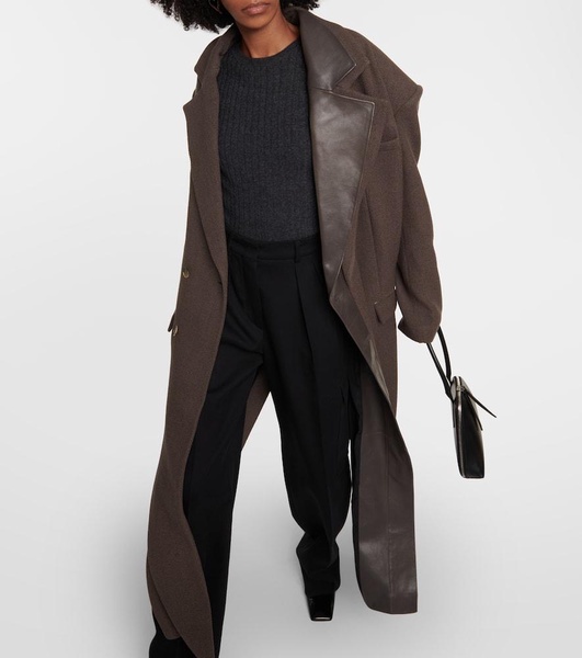 Dundee oversized wool-blend coat