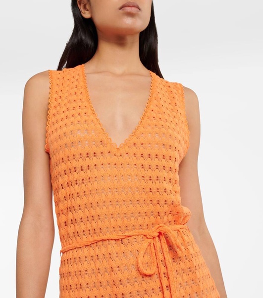 Annabel crochet midi dress