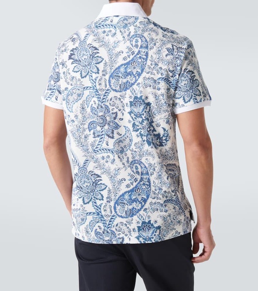 Paisley Cotton Piqué Polo Shirt