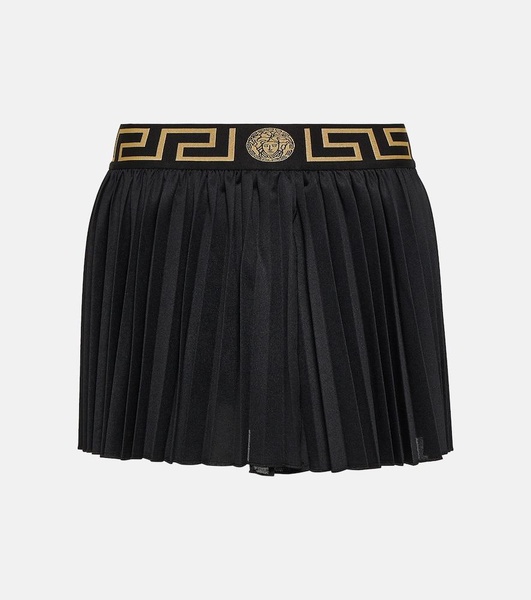 Greca pleated miniskirt