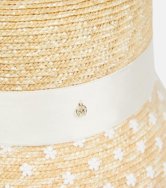 Mini Kendall straw boater hat