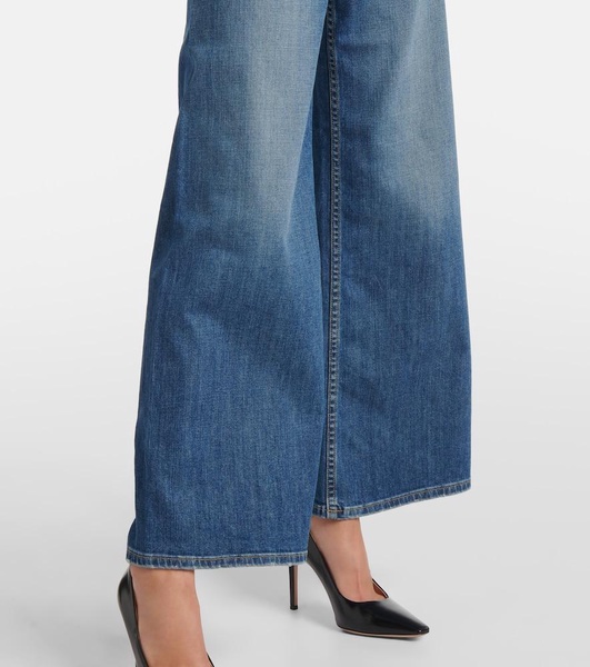 Megan mid-rise wide-leg jeans