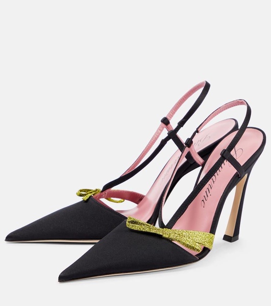 Shirley satin slingback pumps