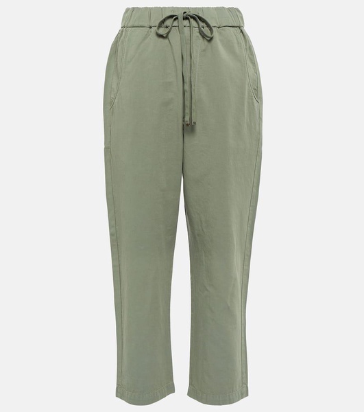 Pony mid-rise straight pants