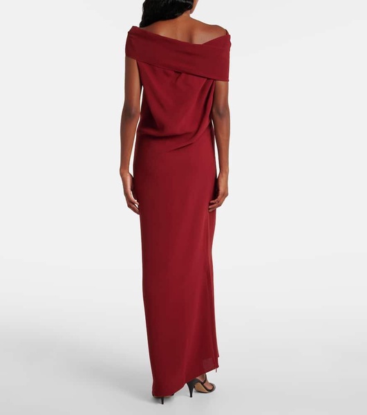 Nassau silk crepe gown