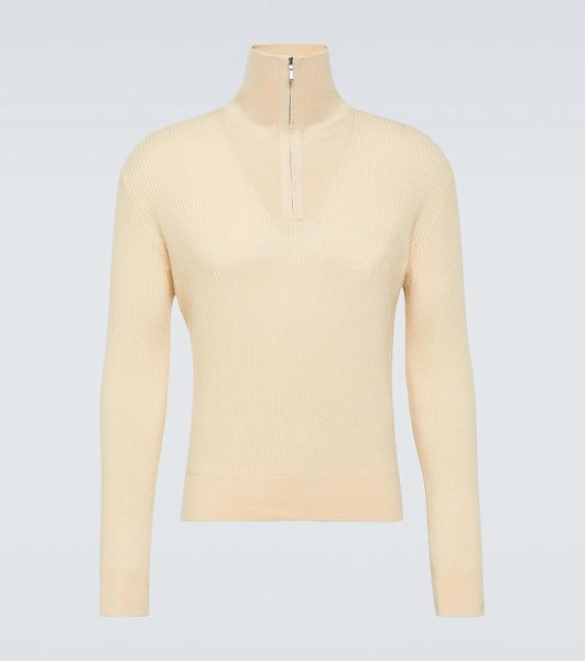 Akan cashmere and silk half-zip sweater