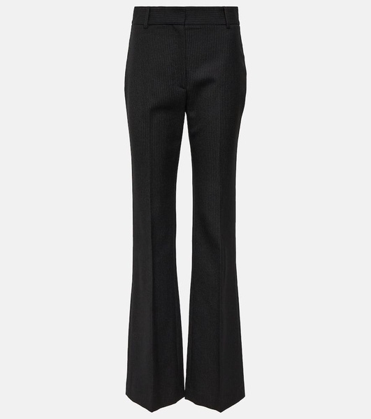 Corette high-rise virgin wool straight pants