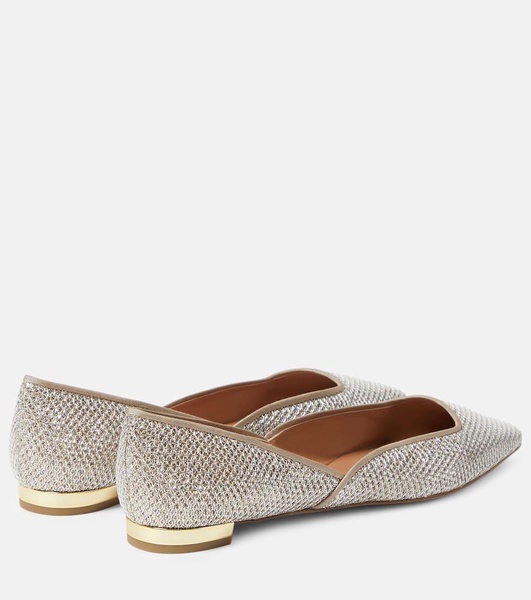 Maia metallic mesh ballet flats