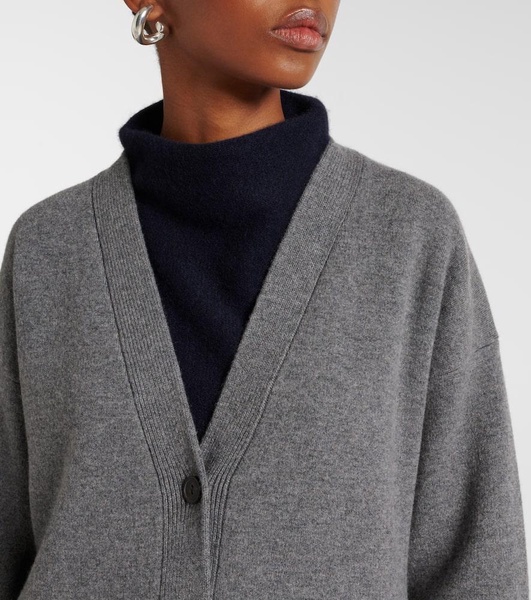 Oversized wool-blend cardigan