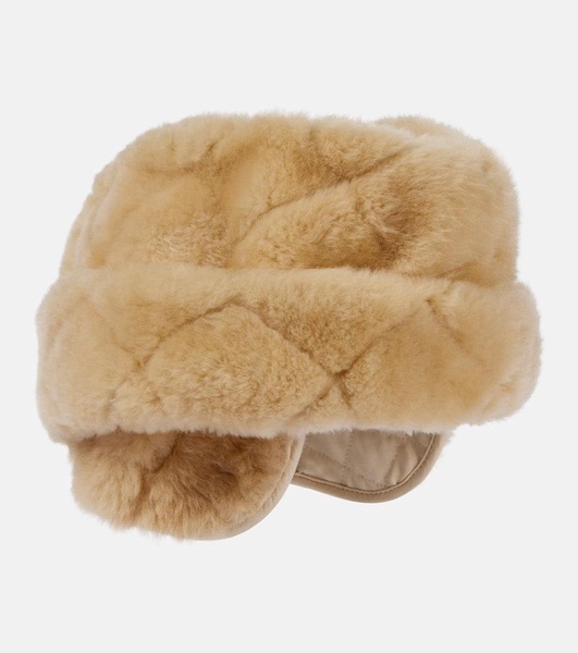 Maggie quilted shearling hat