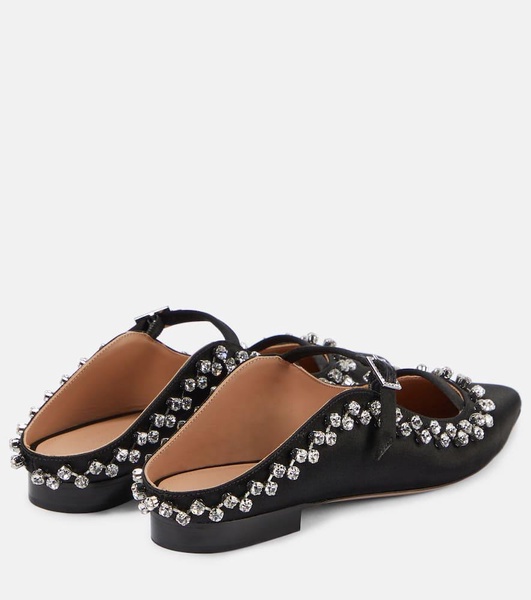 Gala embellished satin mules