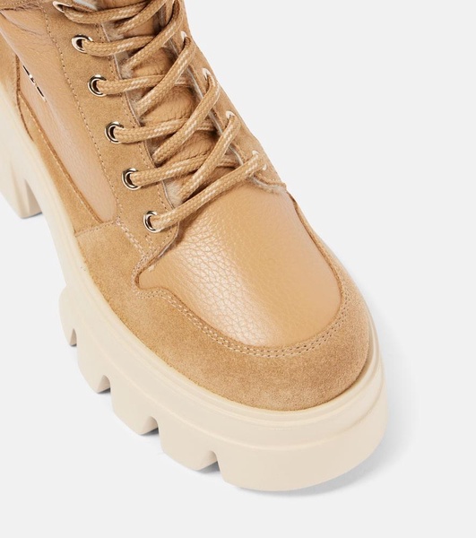 Sapporo 2 shearling-lined leather combat boots