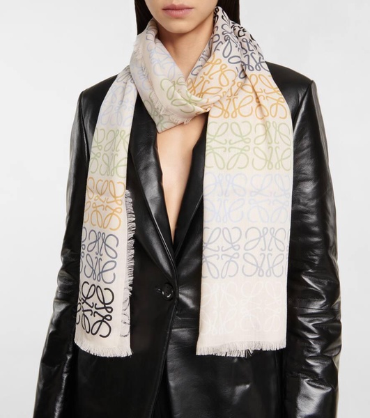 Anagram wool, silk and cashmere scarf