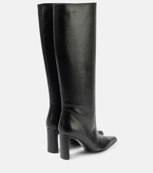 Chic Sophistication leather knee-high boots