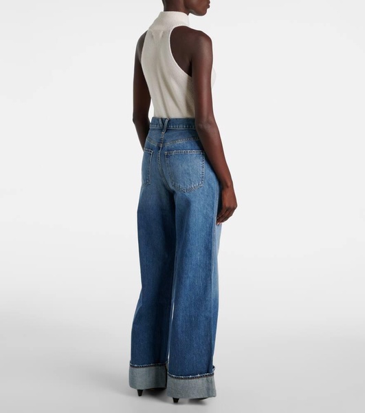 Taylor high-rise wide-leg jeans