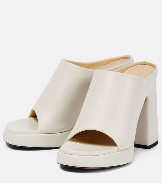 Forma leather platform mules