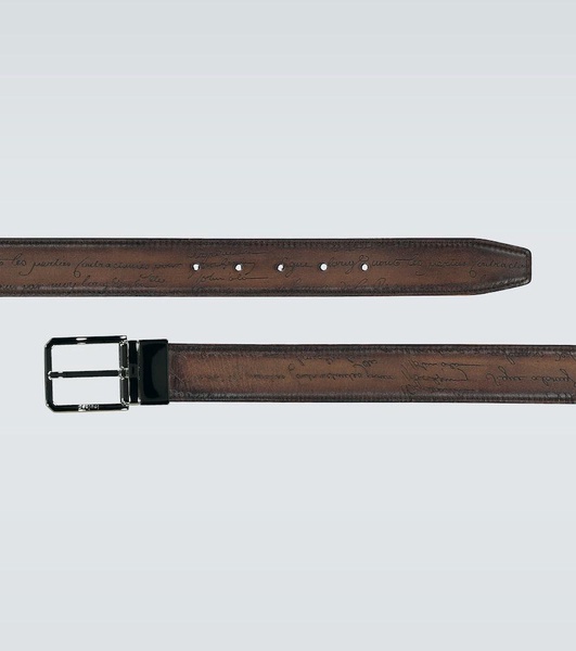 Scritto reversible leather belt