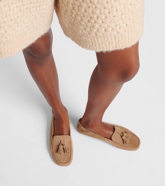 Dot Sole suede moccasins