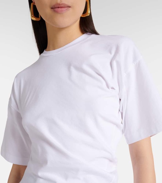 Twisted cotton jersey T-shirt