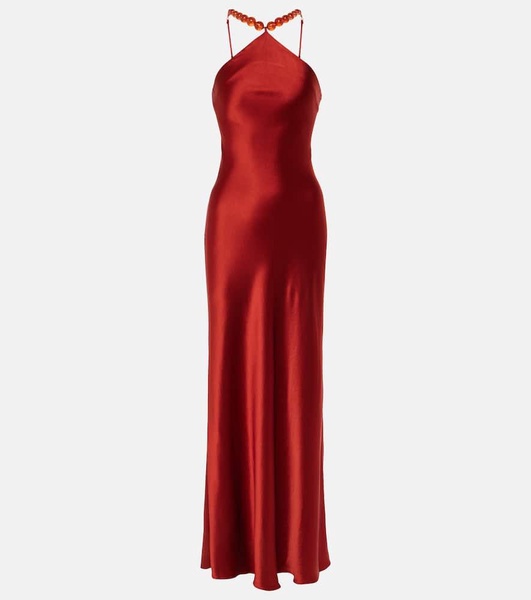 Cadence beaded satin gown