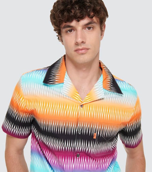 Zig-zag cotton shirt