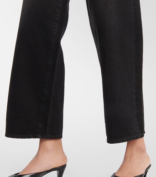 High-rise wide-leg jeans