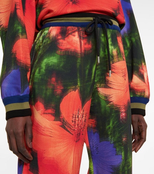 Printed cotton sweatpants