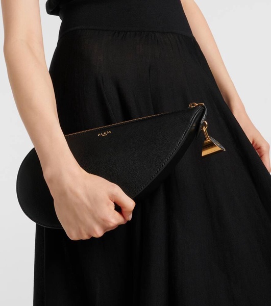 The half heart Leather clutch