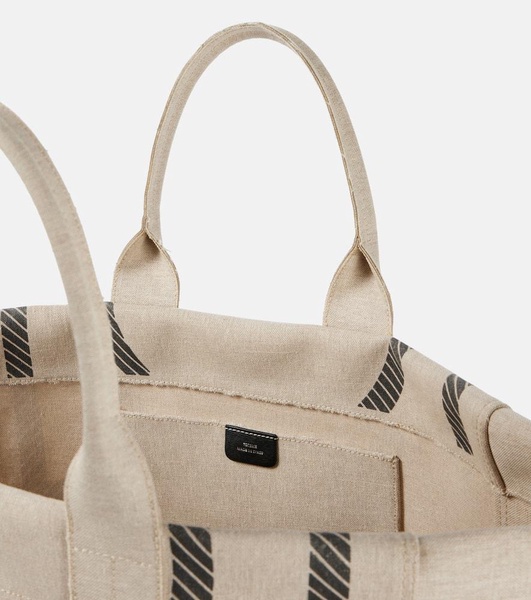 Monogram canvas tote bag