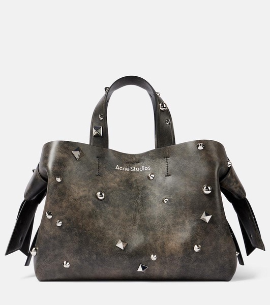 Musubi Medium studded leather shoulder bag