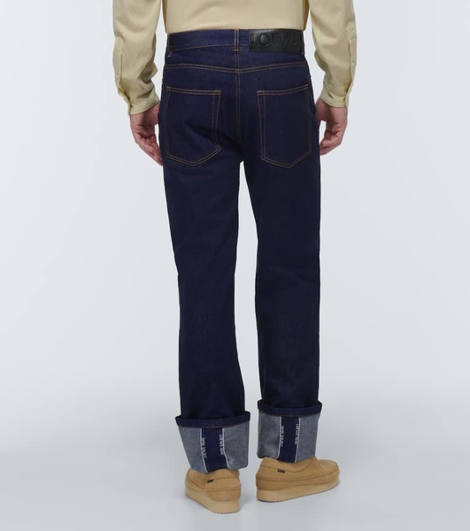 Fisherman flared cuffed jeans