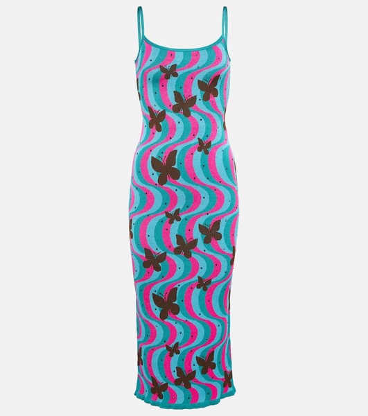 Jacquard midi dress